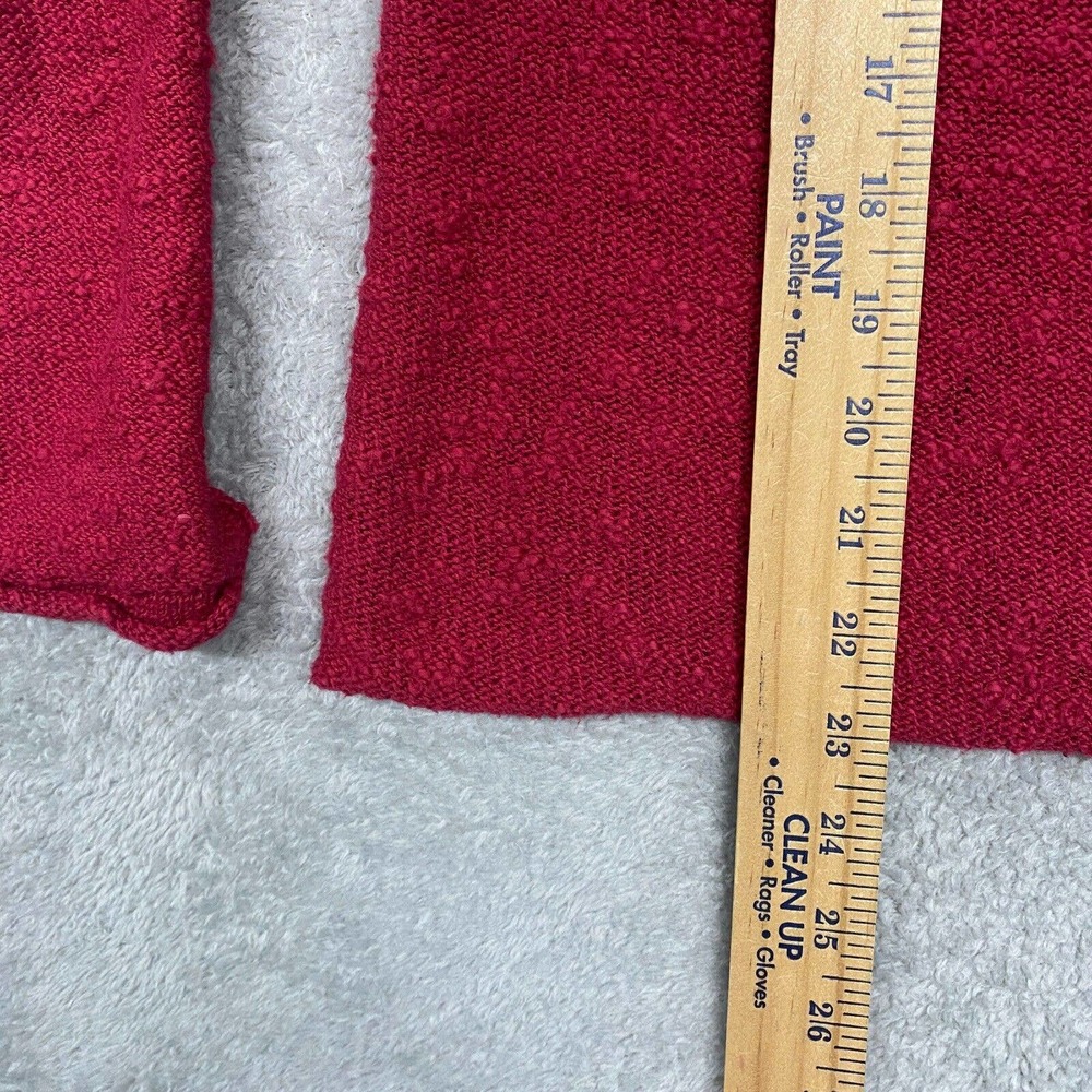 Habitat Womens Sweater Red Large Lagenlook Pullover Button Knit Boxy Casual Top - Picture 4 of 13